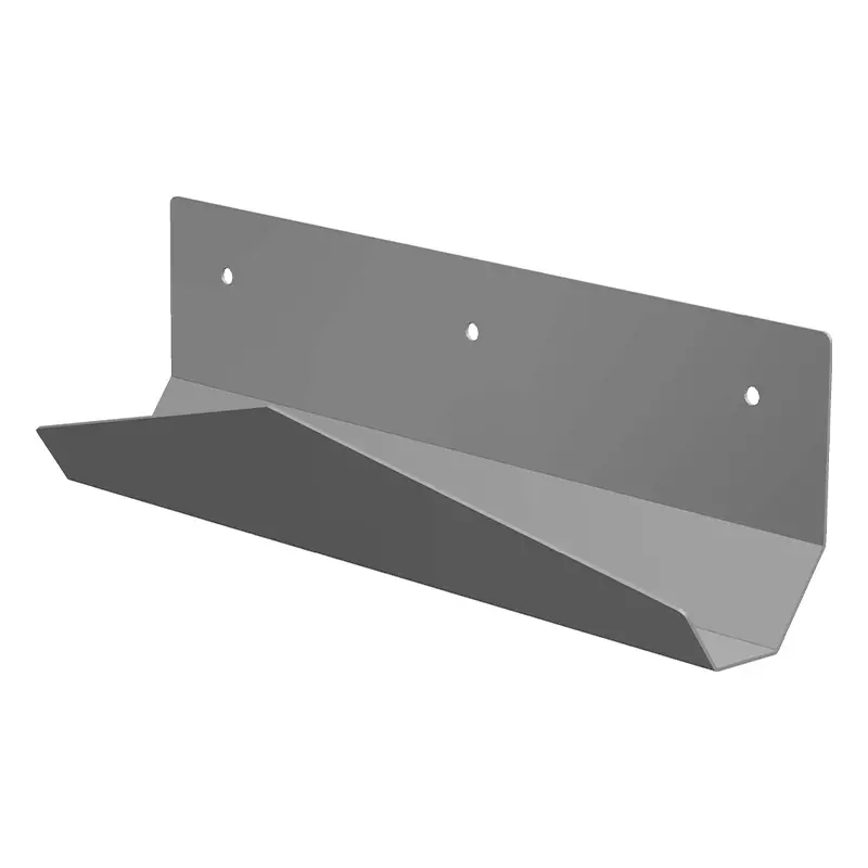 Support mural pour sacs poubelle, acier inoxydable, 500 x 157 x 149 mm