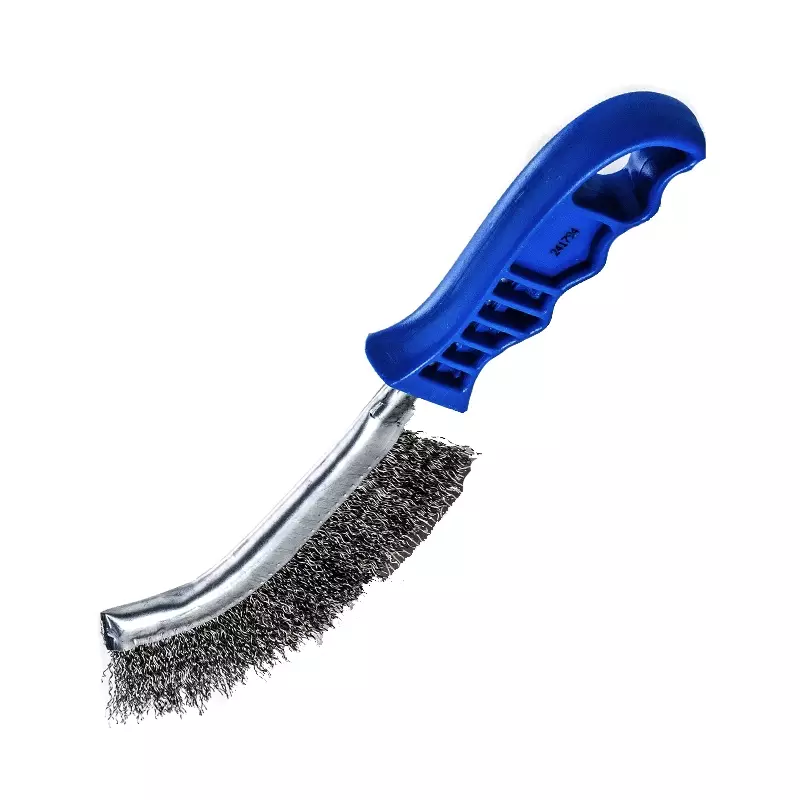 Staaldraadborstel staaldraad blauw