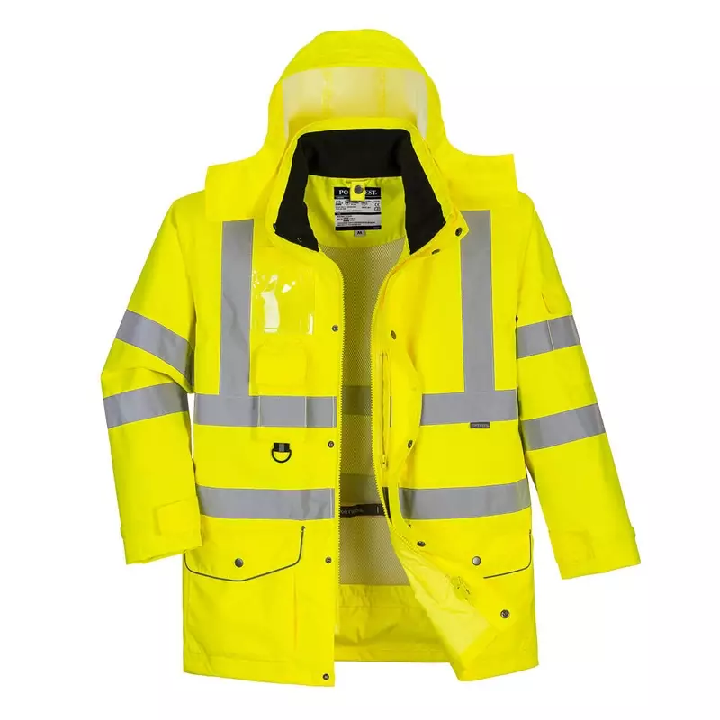 Parka Portwest S427 7 en 1 jaune fluo haute visibilité, taille XL