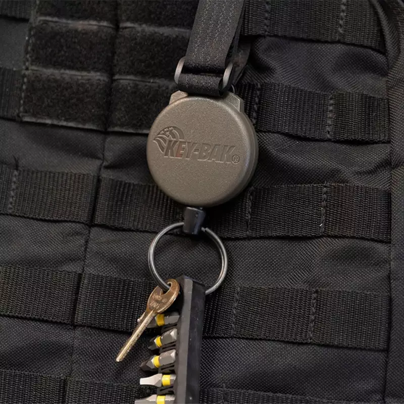 Key-Bak Securit Retractor Molle retractable keychain Kevlar cord 120 cm