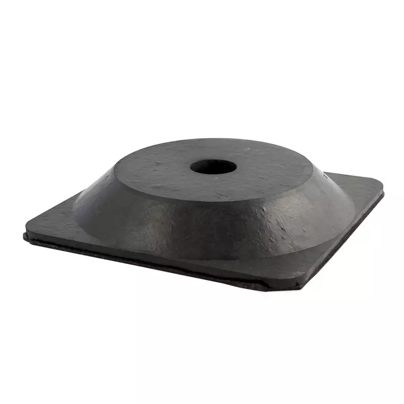 Brady rubberen voetstuk voor waarschuwingspaaltje 27x27 cm zwart
