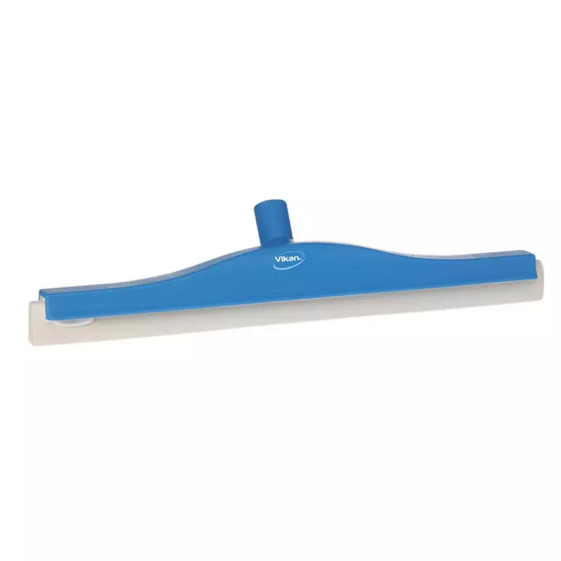 Vikan 77633 floor squeegee flexible neck with replaceable rubber 500 mm blue