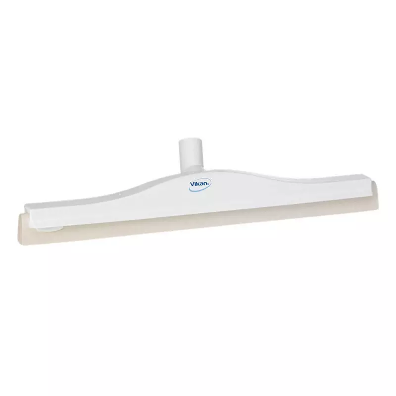 Raclette de sol Vikan 77635, col flexible avec caoutchouc remplaçable, 500 mm, blanche