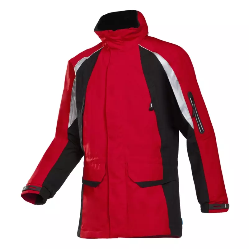 Parka imperméable Sioen Tornhill 608ZN2LH2 rouge/noir, taille XS