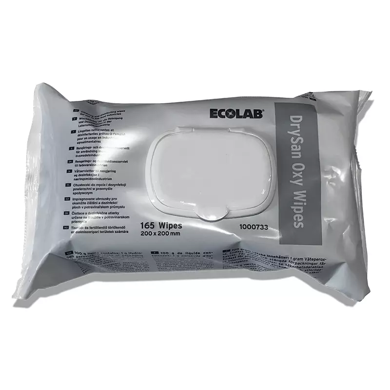 Ecolab DrySan Oxy Wipes reinigings- en desinfectiedoekjes blauw 6x165 stuks