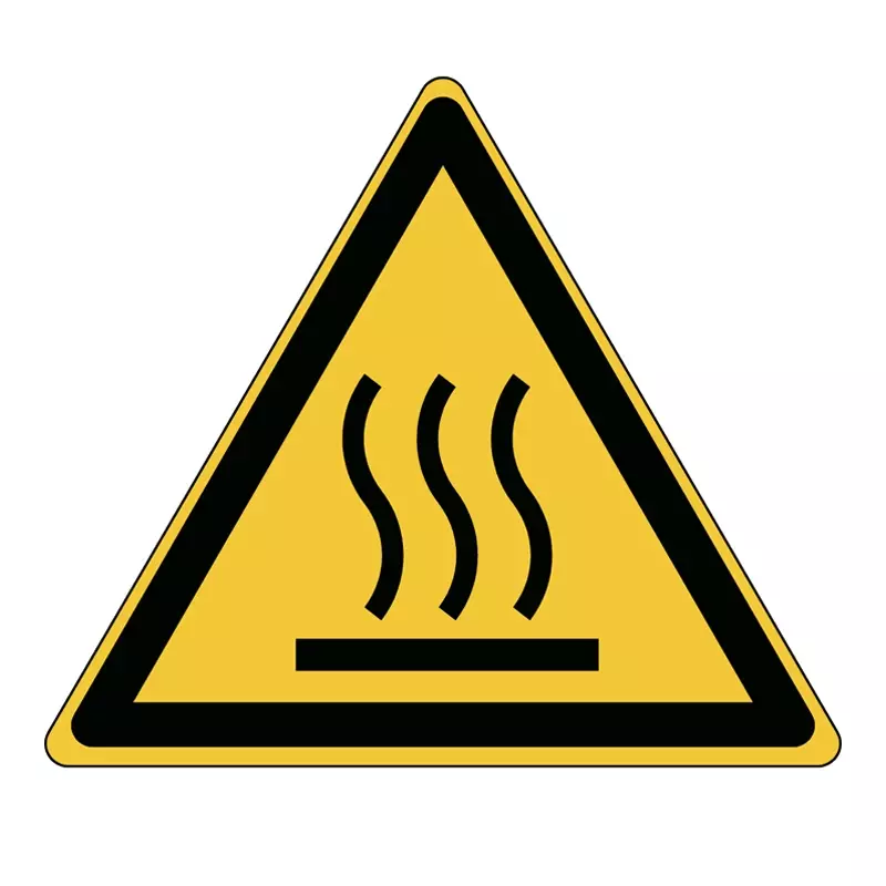 Brady Hot Surface Warning Sign W017 Aluminium 100x87 mm