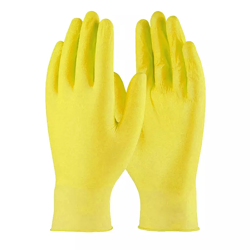 Disposable handschoen nitril ongepoederd 240 mm geel maat S