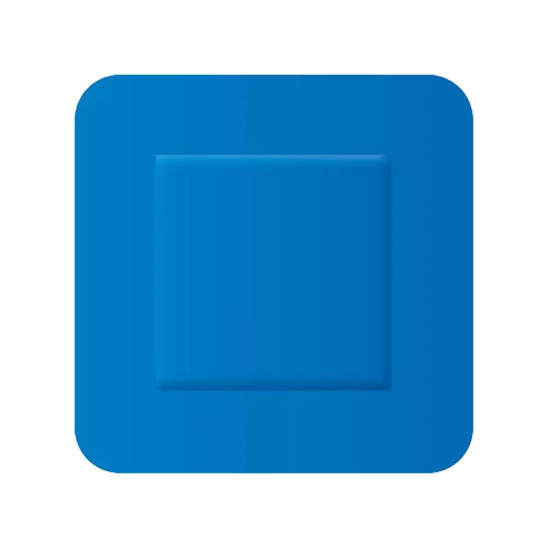 Pansements élastiques Detectaplast 8565, détectables aux rayons X, bleus, 38 x 38 mm