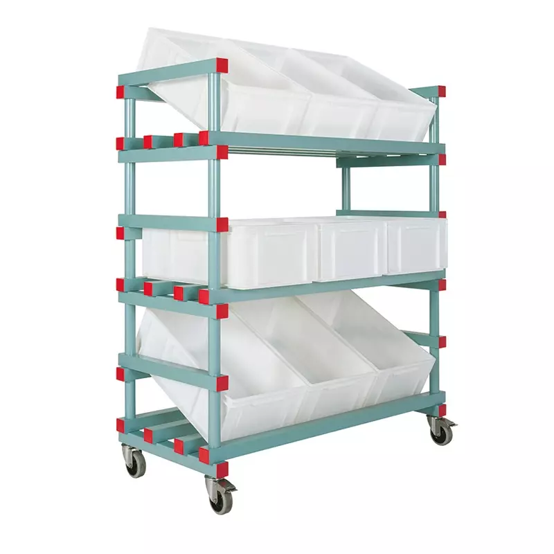 REA display trolley 3 shelves 138x60x157 cm