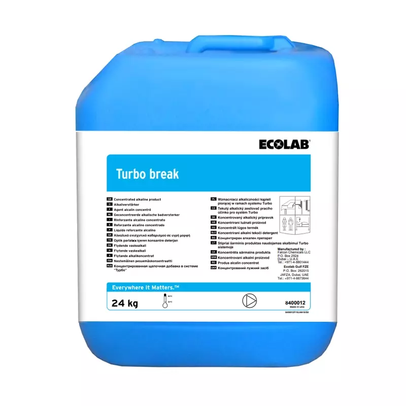 Ecolab Turbo Break detergent jerrycan 24 kg