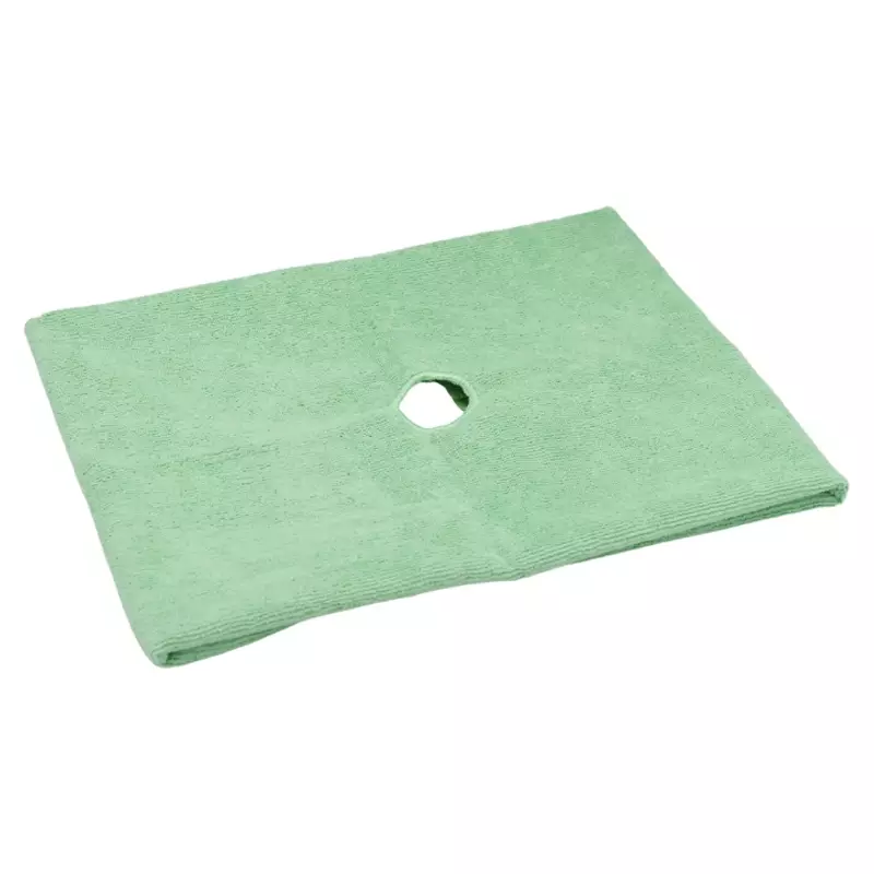 Microfiber mop with handle hole 50x70 cm green