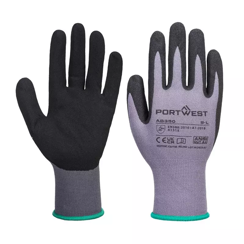 Gants de protection mécanique en nitrile Portwest AB350, taille M