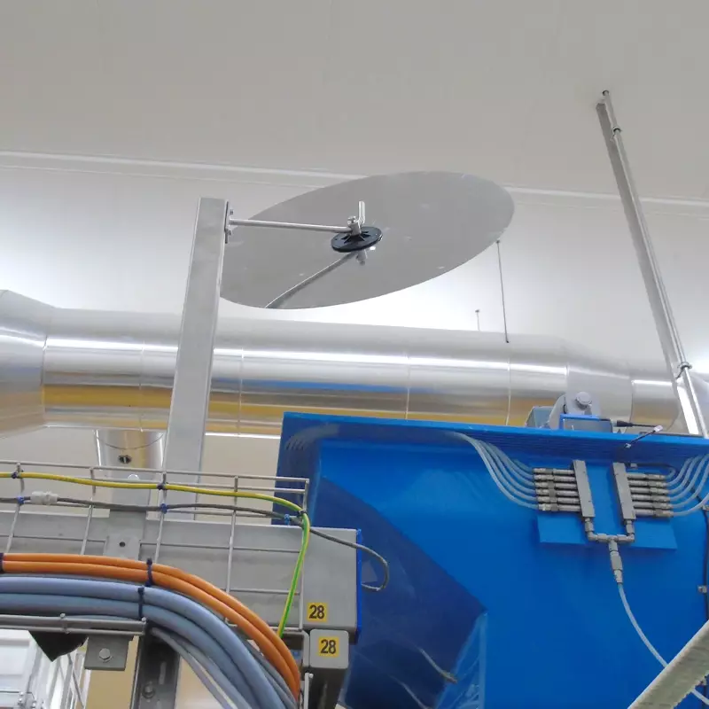 Industriespiegel RVS met RVS beugel Ø60 cm