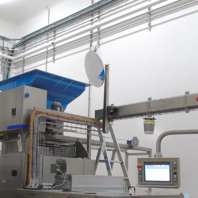 Industriespiegel RVS met RVS beugel Ø60 cm