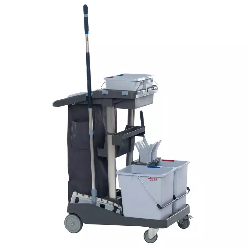 Vileda Professional VoleoPro recycled starter kit work trolley