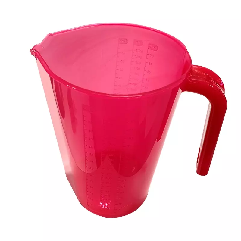 FBK 80122-3 maatbeker transparant 2 liter rood