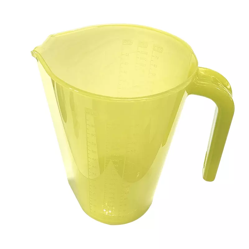 FBK 80122-4 maatbeker transparant 2 liter geel
