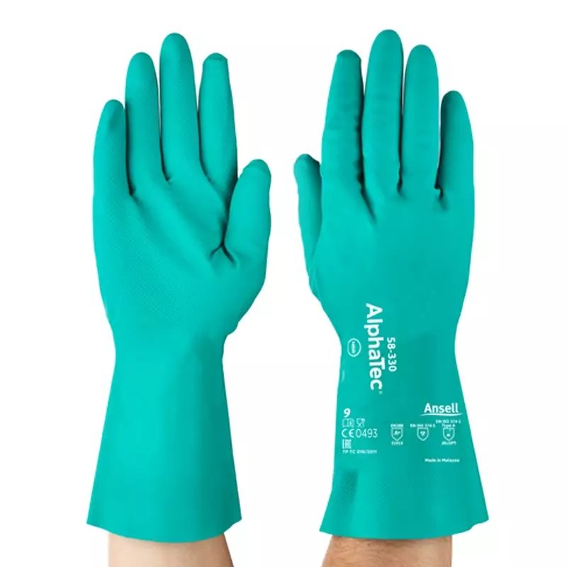Ansell AlphaTec 58-330 handschoen nitril chemiebestendig maat 10