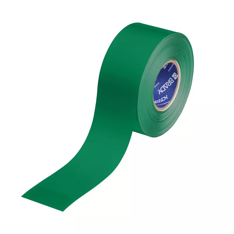 Brady ToughStripe Max afbakeningstape PE groen 76,20 mm