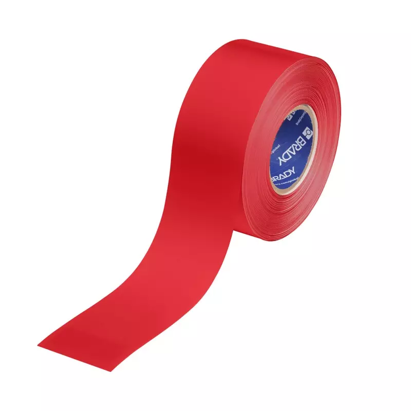 Brady ToughStripe Max afbakeningstape PE rood 50,80 mm