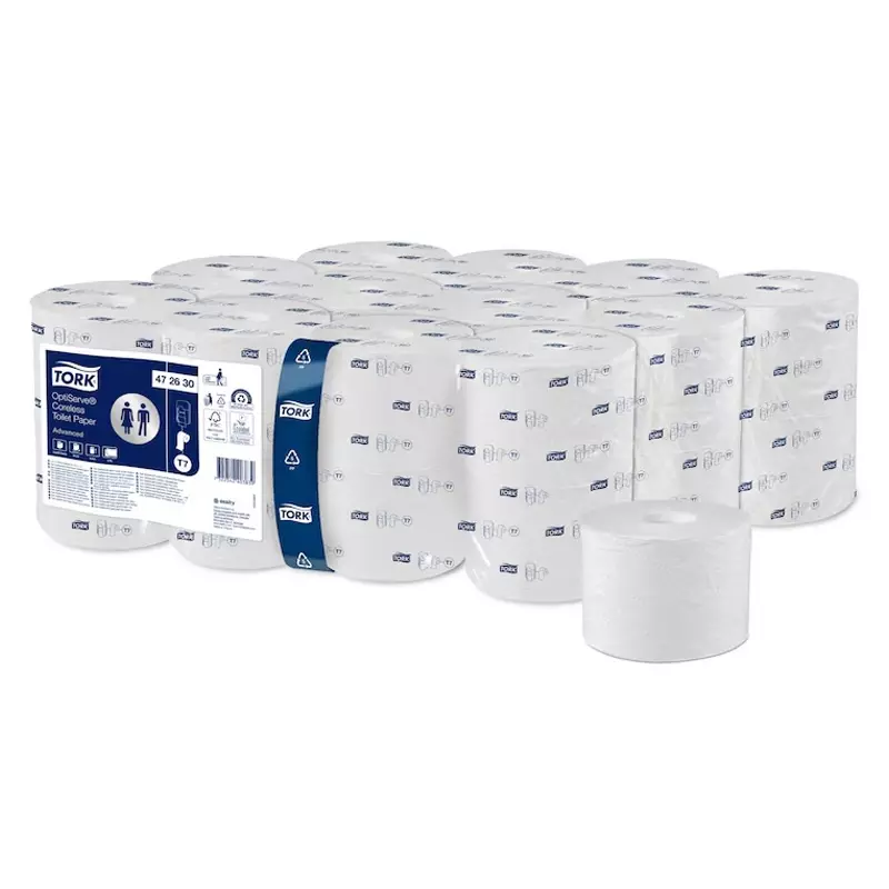 Tork OptiServe toilet paper sleeveless 2-layer advanced T7 white