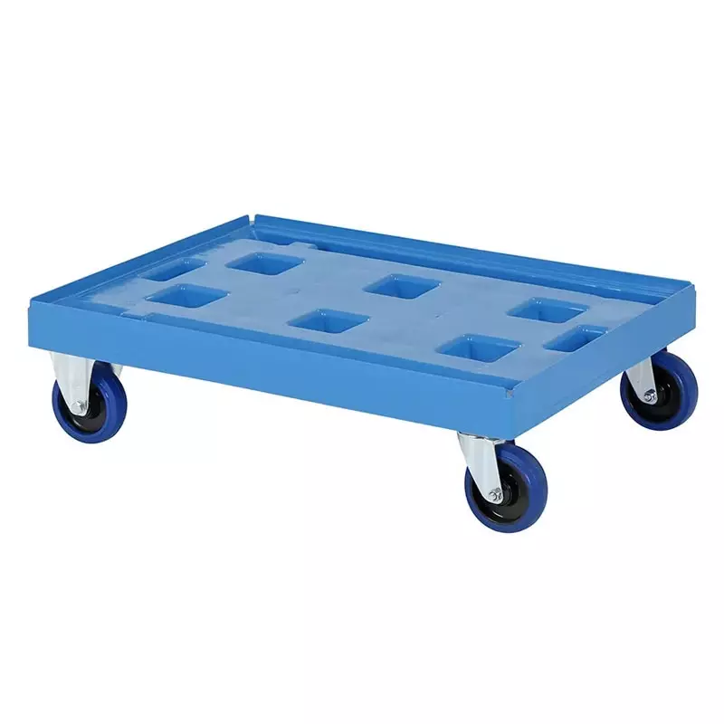 Plastic base galvanized forks 800x600 mm blue