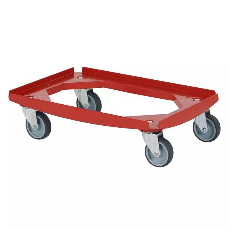 Plastic base 615x415x167 mm red