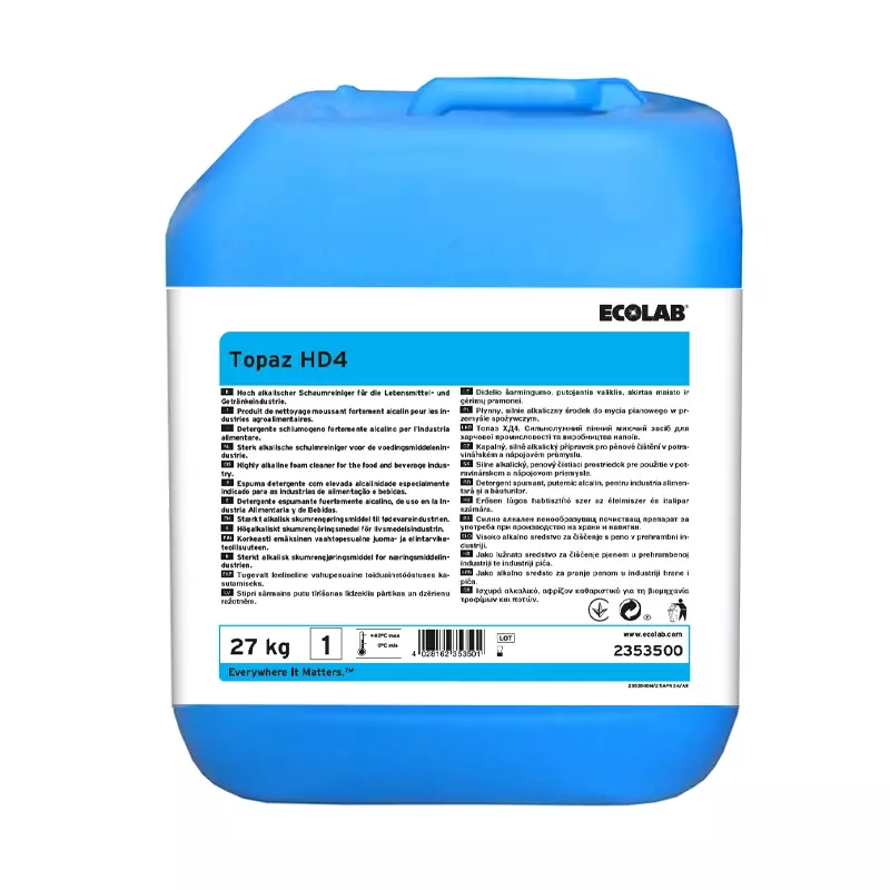 Ecolab Topaz HD4 alkaline foam cleaner 27 kg