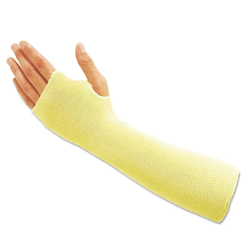 Arm protector thumb hole Kevlar HSP Aracut PA Sleeve 18 45 cm black