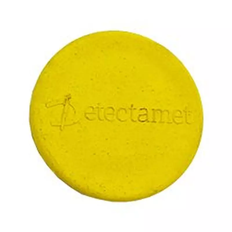 Detectamet whiteboard magneet detecteerbaar Ø34x6 mm geel