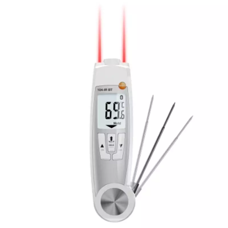 thermomètre alimentaire infrarouge et sonde testo 104-IR-BT