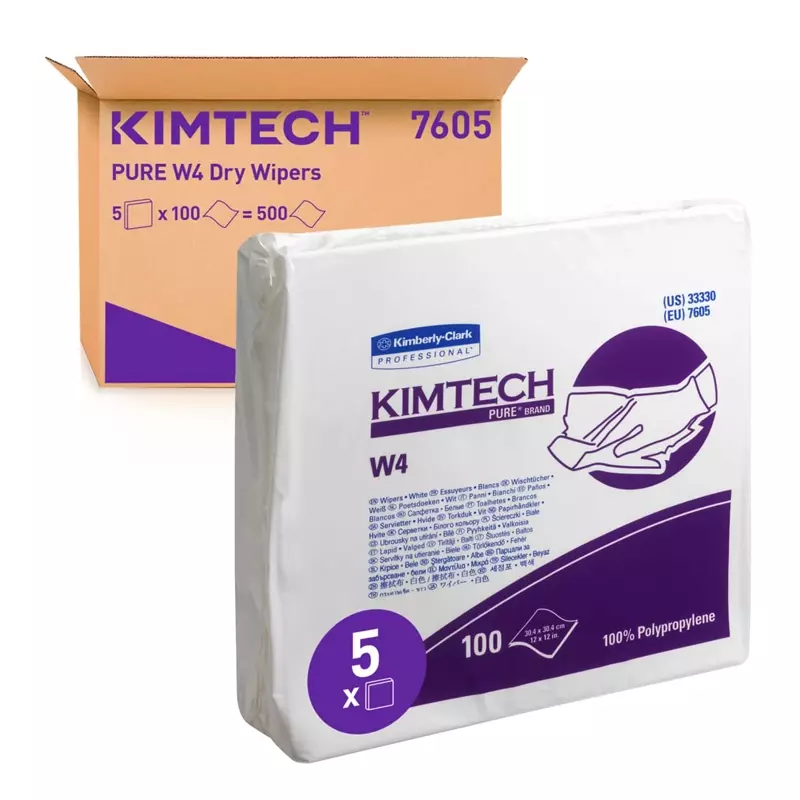 Kimberly-Clark Kimtech Pure 7605 cleaning cloths 304x304 mm white