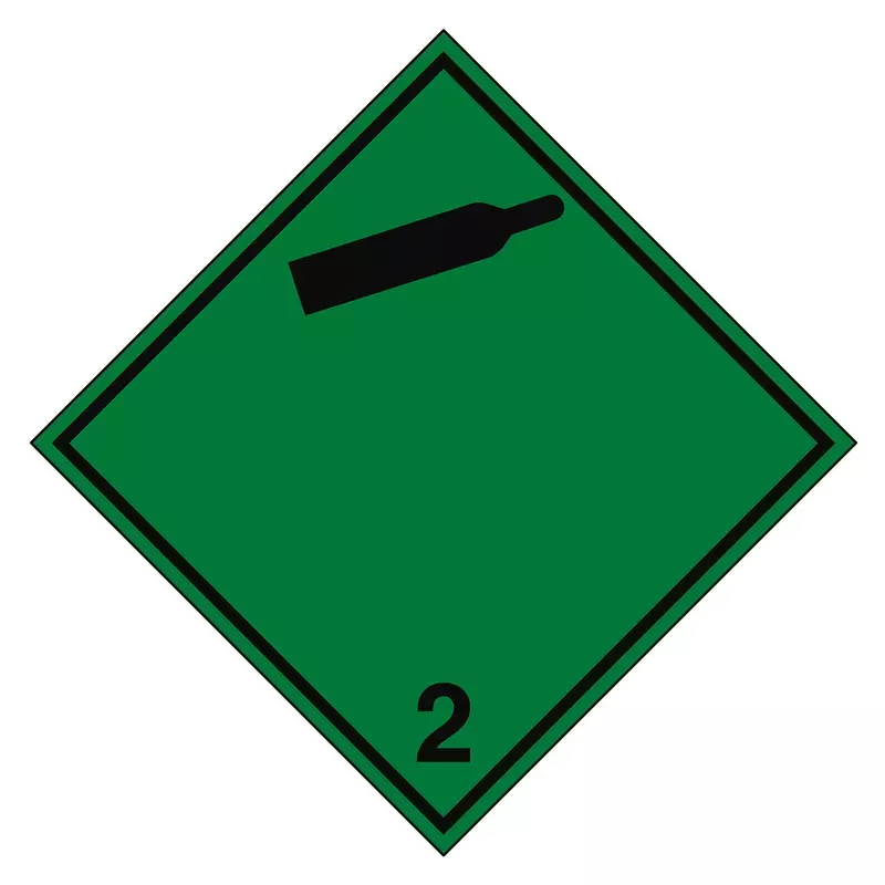 Vervoerspictogram niet-brandbaar, niet-giftig gas ADR 2.2b 297x297 mm