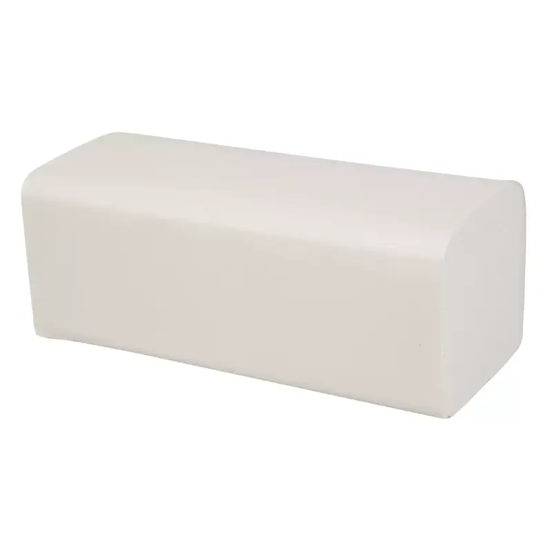 Handdoek v-fold cellulose 2-lgs 21x24 cm wit
