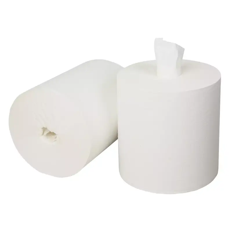 Poetsrol midi cellulose kokerloos 1-lgs 270 m wit