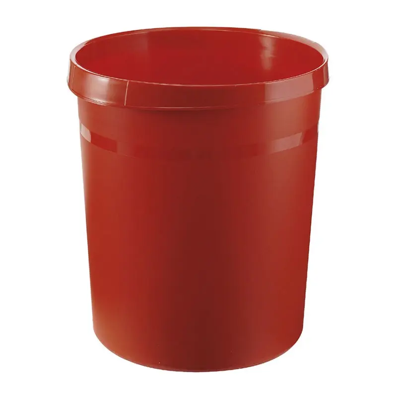 Round plastic waste bin Ø312x350 mm 18 l red