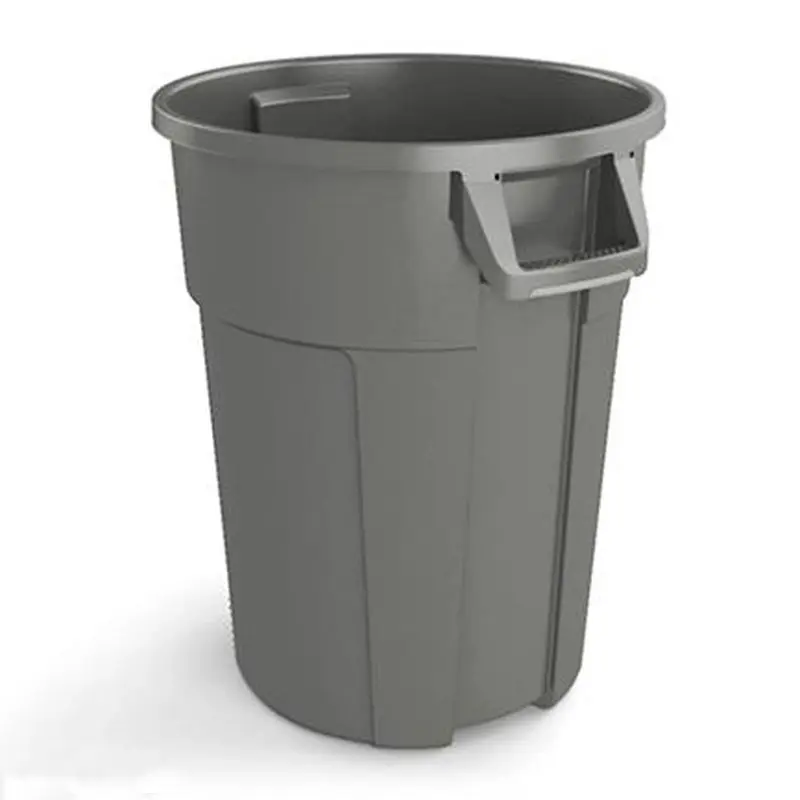 Cylindrical waste bin LDPE Ø560x630 mm 85 l blue