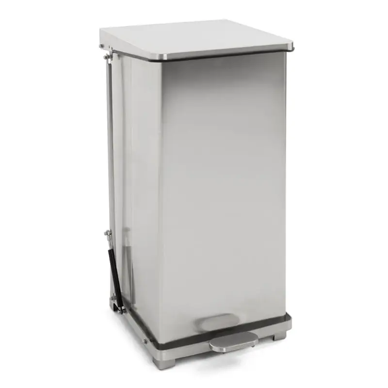 Industrial stainless steel pedal bin 90 liters