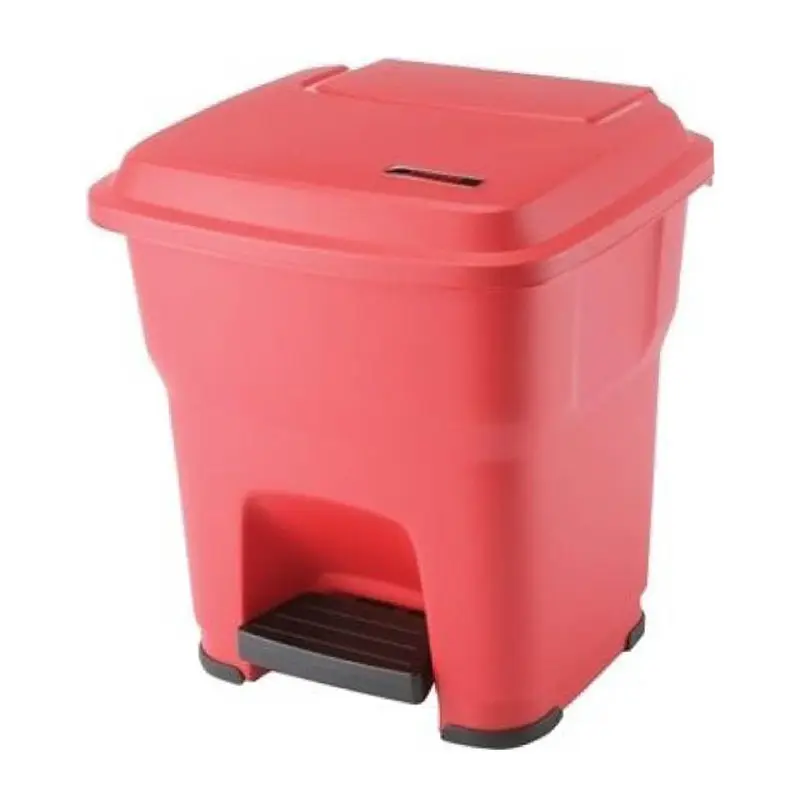 Vileda Hera hygienic pedal bin 35 liters red