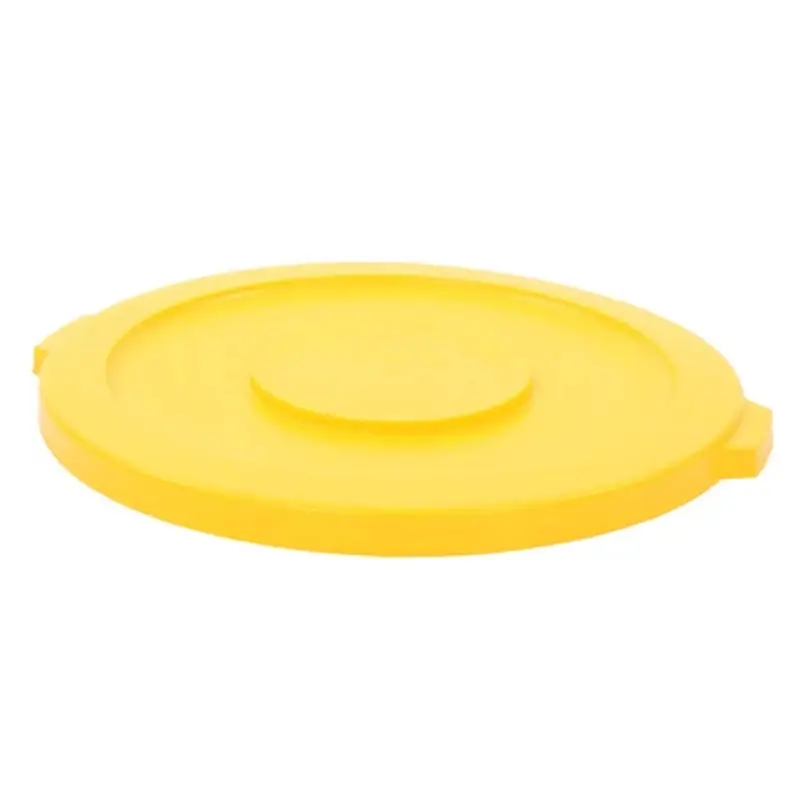 Couvercle en PE jaune pour bidon rond Brute 121,1 l