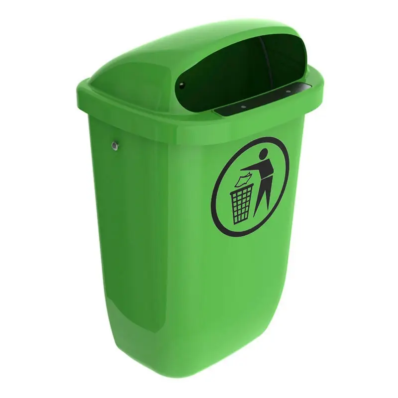 Waste bin DIN-PK 50 l lime green