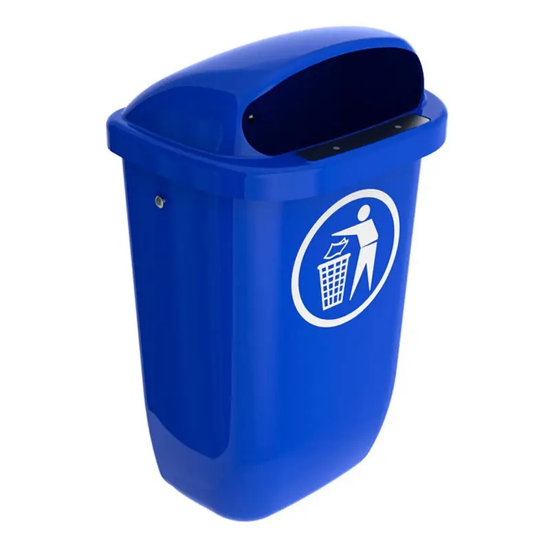 Afvalbak DIN-PK 50 l blauw