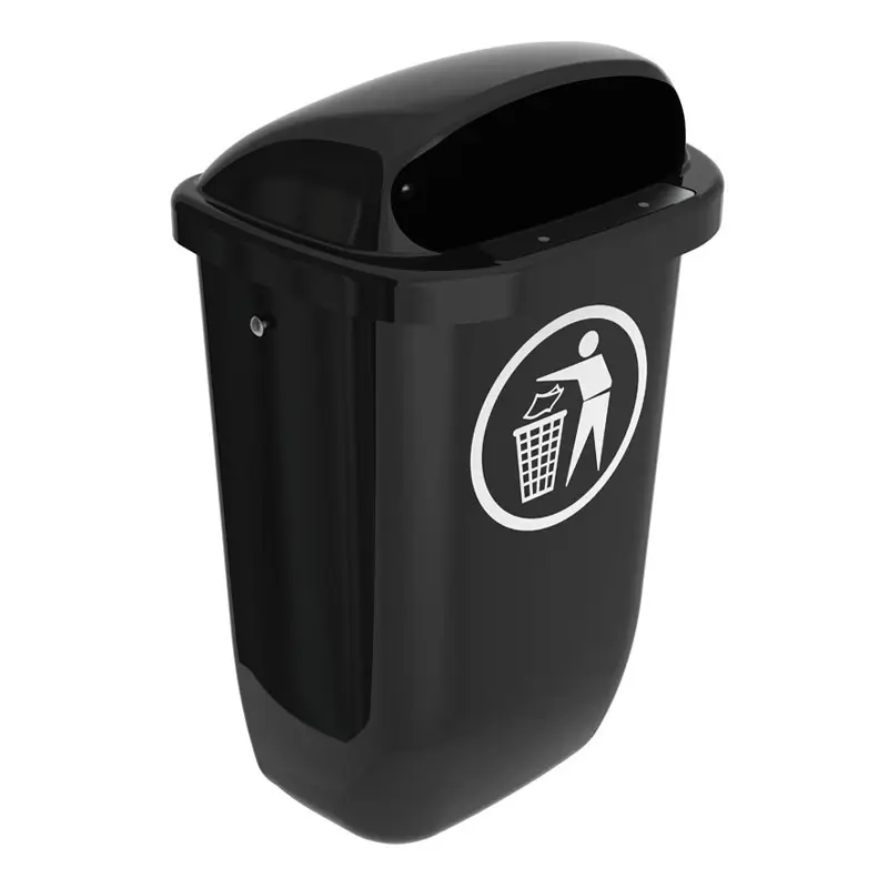 Poubelle DIN-PK 50 l noire