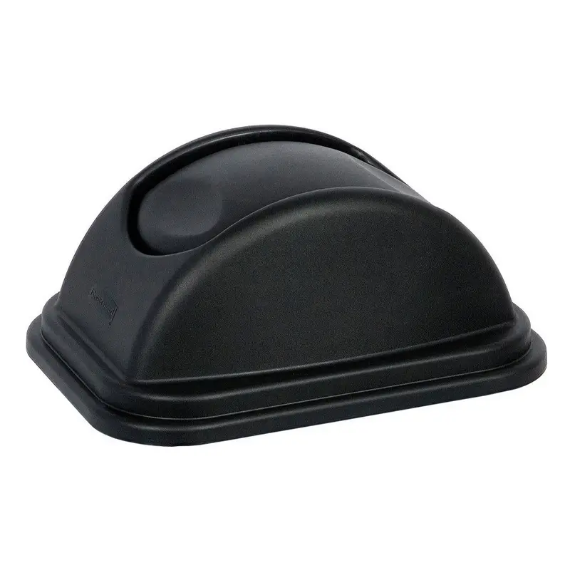 Rubbermaid flap lid for waste bin rectangular 26.6 liters black