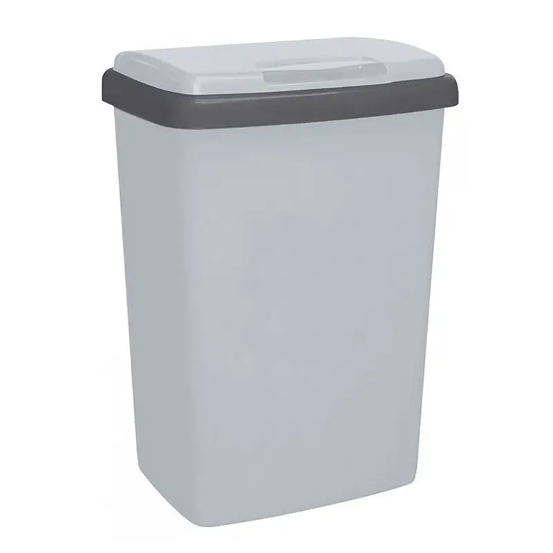 Poubelle à fixation par le haut 305 x 395 x 560 mm 50 litres grise