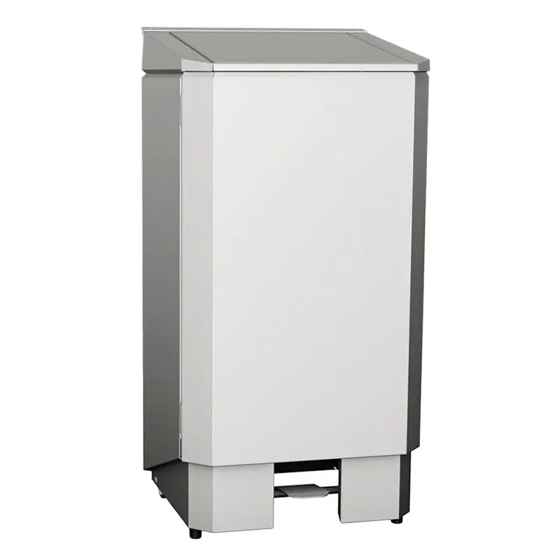 Stainless steel waste bin with removable bin 120 liters