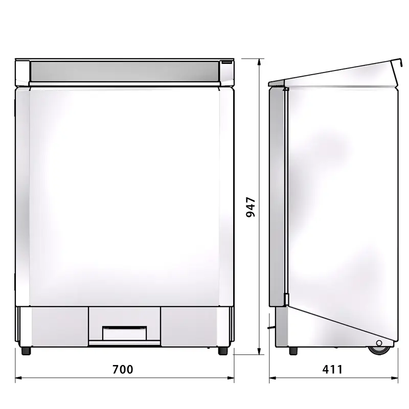 Afvalbak RVS voor afvalscheiding met 3x60 liter bak