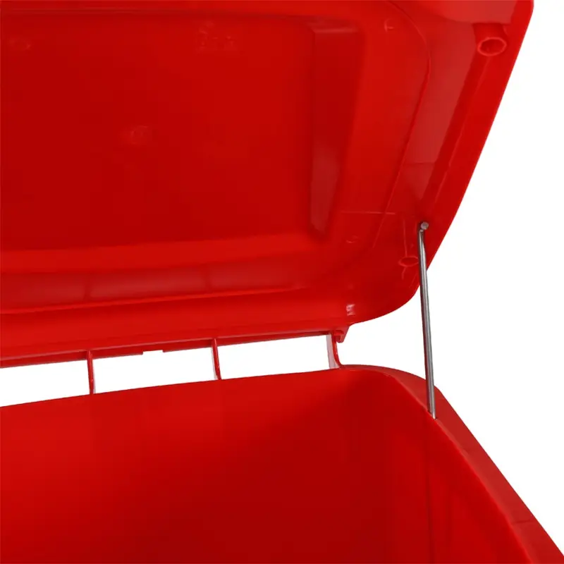 Stainless steel foot-operated for 2-wheel 240-liter waste containers