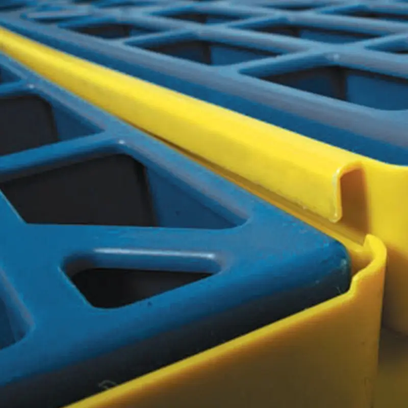 Opvangbak vloerelement SC-SD2 132x66x15 cm 80 l geel/blauw
