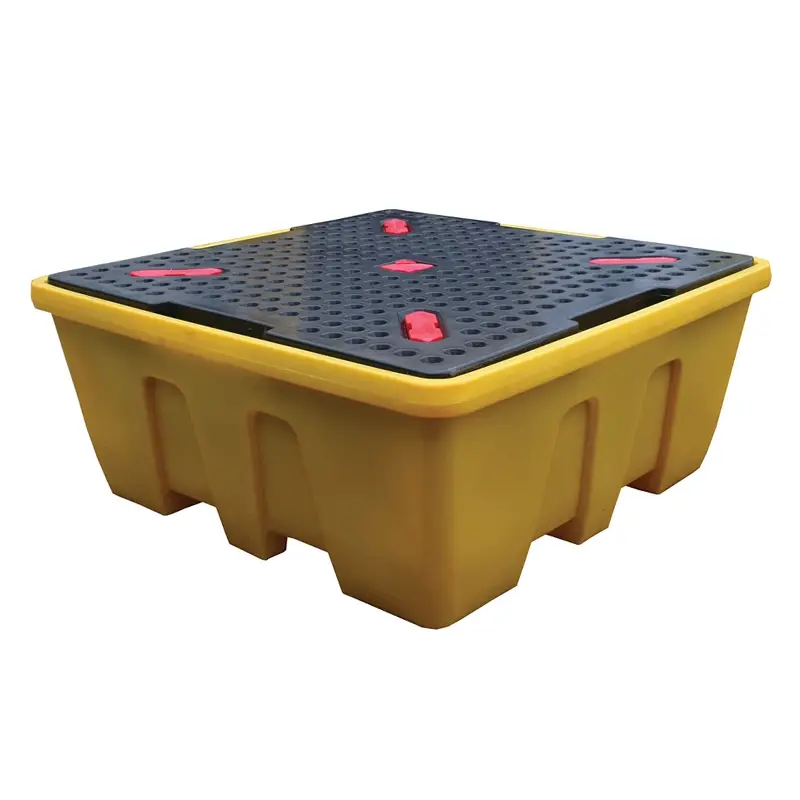 Plateau de collecte IBC simple IBC-SY 1680 x 1680 x 700 mm 1180 l jaune